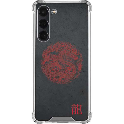 Red Dragon Galaxy S23 Plus Clear Case