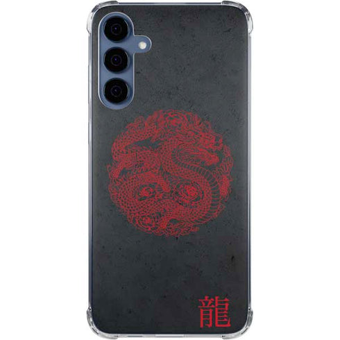Red Dragon Galaxy S24 Clear Case