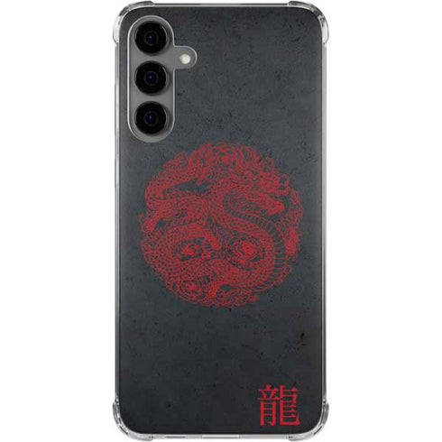 Red Dragon Galaxy S24 Plus Clear Case