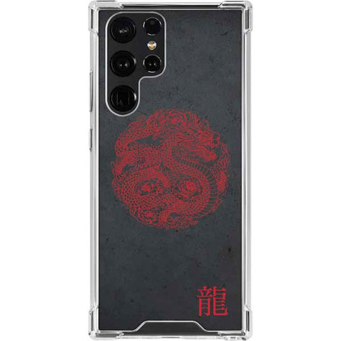 Red Dragon Galaxy S24 Ultra Clear Case