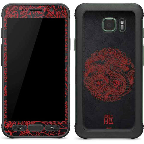 Red Dragon Galaxy S7 Active Skin