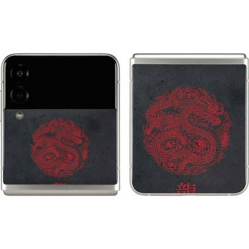Red Dragon Galaxy Z Flip3 5G Skin