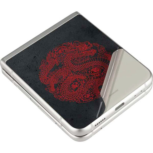 Red Dragon Galaxy Z Flip3 5G Skin