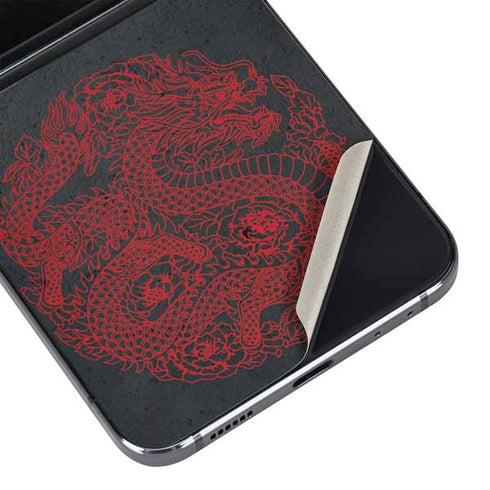 Red Dragon Galaxy Z Flip5 5G Skin
