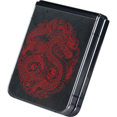 Red Dragon Galaxy Z Flip5 5G Skin