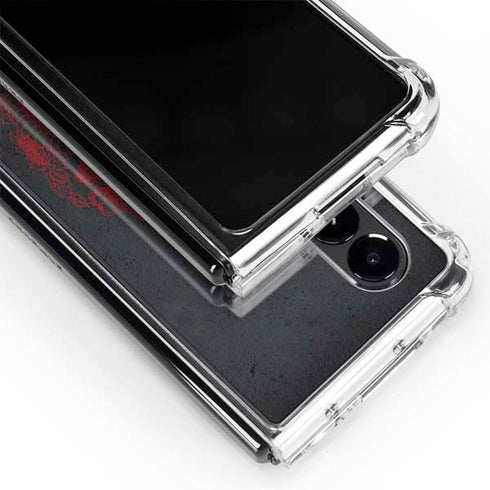 Red Dragon Galaxy Z Fold4 5G Clear Case