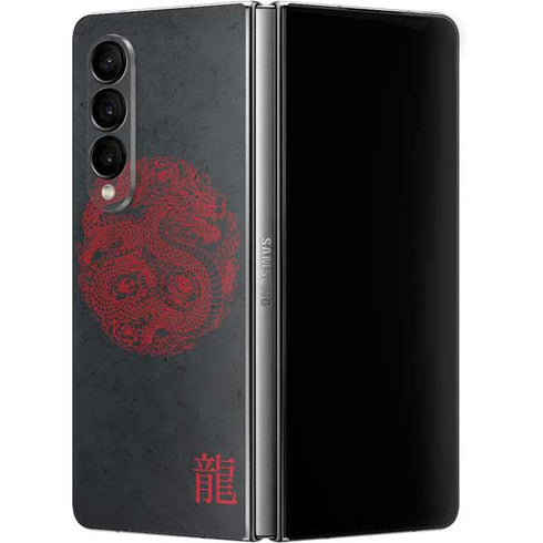 Red Dragon Galaxy Z Fold4 5G Skin
