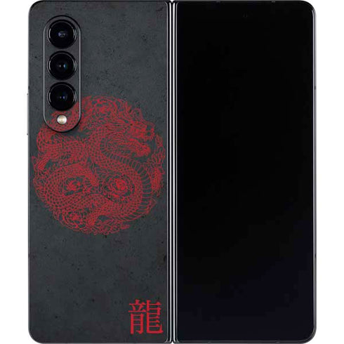 Red Dragon Galaxy Z Fold4 5G Skin