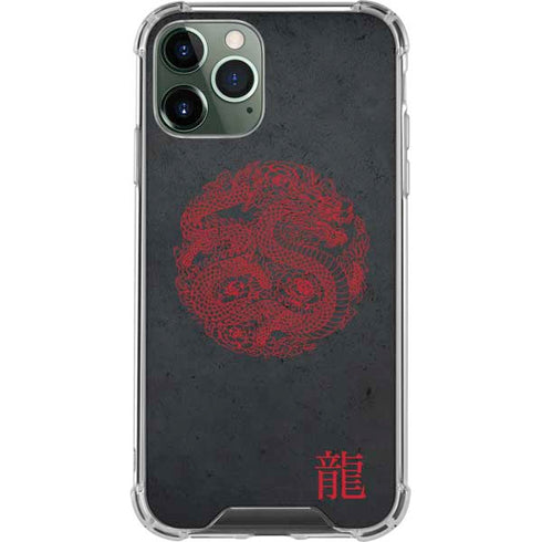 Red Dragon iPhone 12 Pro Clear Case