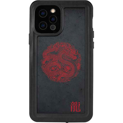 Red Dragon iPhone 12 Pro Waterproof Case