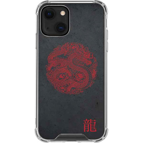Red Dragon iPhone 13 Mini Clear Case