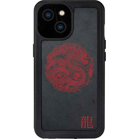 Red Dragon iPhone 13 Mini Waterproof Case