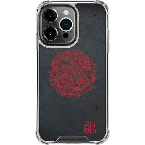Red Dragon iPhone 13 Pro Clear Case
