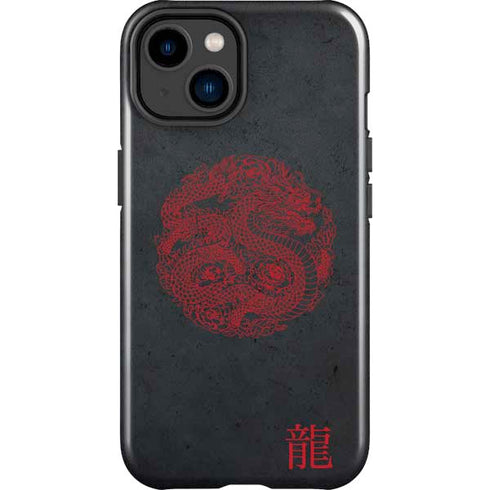 Red Dragon iPhone 15 Plus Impact Case