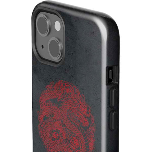 Red Dragon iPhone 15 Plus Impact Case