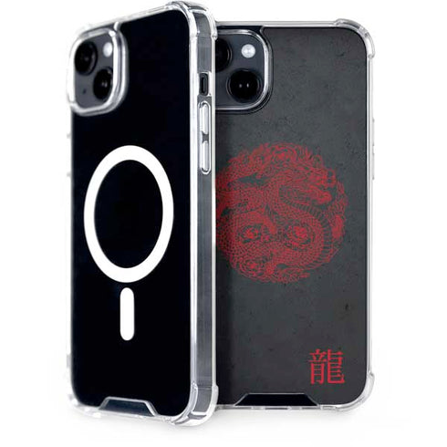Red Dragon iPhone 15 Plus MagSafe Case