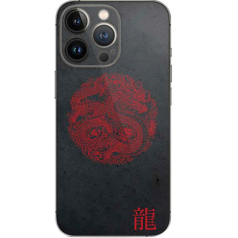 Red Dragon iPhone 14 Pro Skin