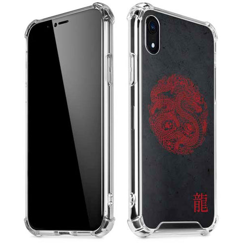 Red Dragon iPhone XR Clear Case