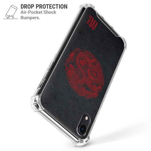 Red Dragon iPhone XR Clear Case