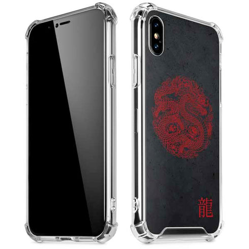 Red Dragon iPhone XS Max Clear Case