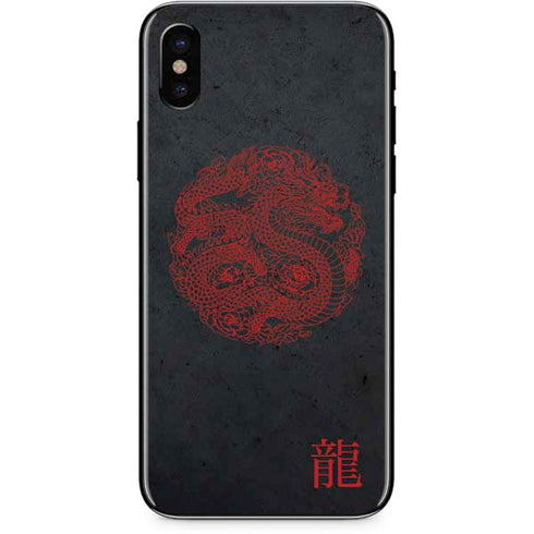 Red Dragon iPhone XS Skin