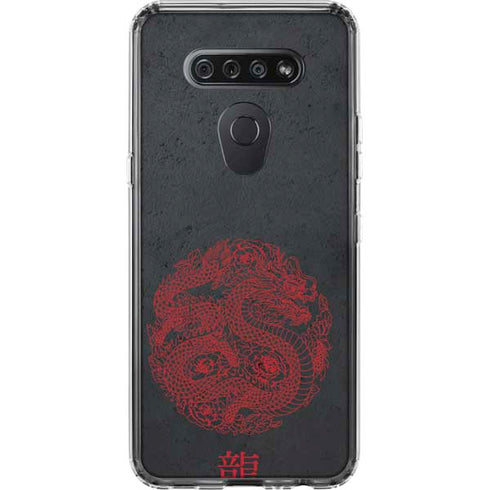 Red Dragon LG K51/Q51 Clear Case