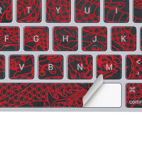 Red Dragon Magic Keyboard Skin