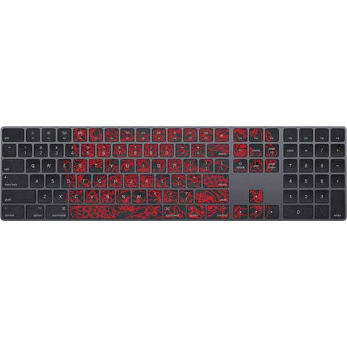 Red Dragon Magic Keyboard with Numeric Keypad Skin