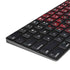 Red Dragon Magic Keyboard with Numeric Keypad Skin