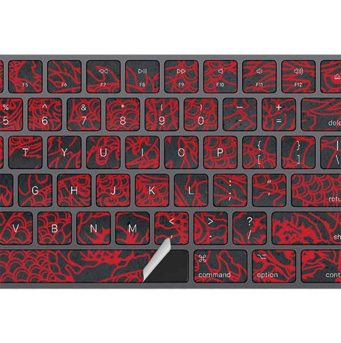 Red Dragon Magic Keyboard with Numeric Keypad Skin