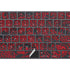Red Dragon Magic Keyboard with Numeric Keypad Skin