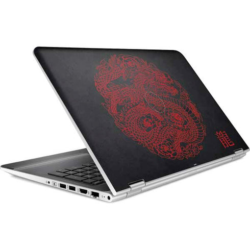 Red Dragon HP Pavilion Skin