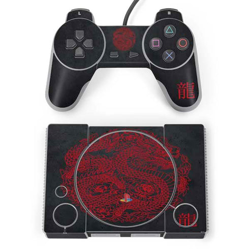 Red Dragon PlayStation Classic Bundle Skin