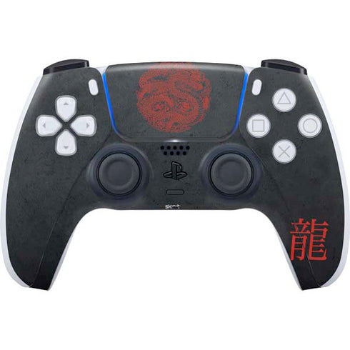 Red Dragon PS5 Controller Skin