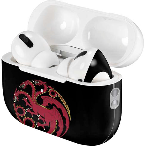HBO House of the Dragon Red Tararyen Sigil AirPods Pro 2nd Gen Skin