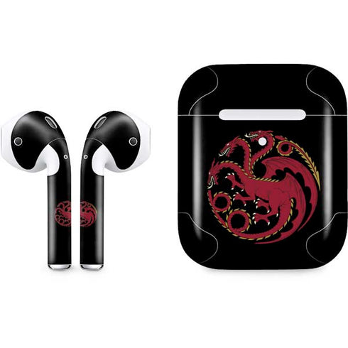 HBO House of the Dragon Red Tararyen Sigil Apple AirPods 2 Skin