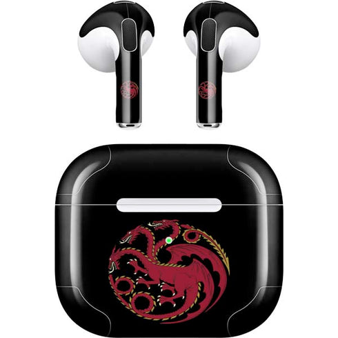 HBO House of the Dragon Red Tararyen Sigil Apple AirPods (3rd Gen 2021) Skin