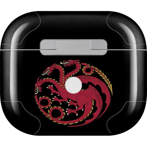 HBO House of the Dragon Red Tararyen Sigil Apple AirPods (3rd Gen 2021) Skin