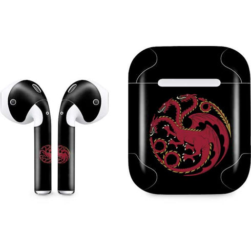 HBO House of the Dragon Red Tararyen Sigil Apple AirPods Skin