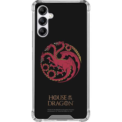 HBO House of the Dragon Red Tararyen Sigil Galaxy A14 5G Clear Case