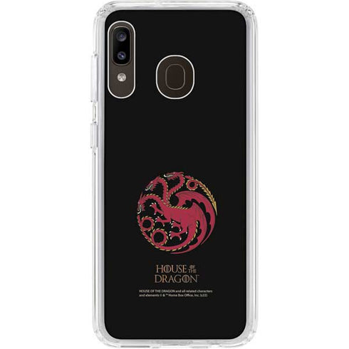 HBO House of the Dragon Red Tararyen Sigil Galaxy A20 Clear Case
