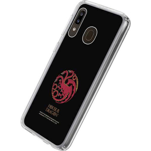 HBO House of the Dragon Red Tararyen Sigil Galaxy A20 Clear Case