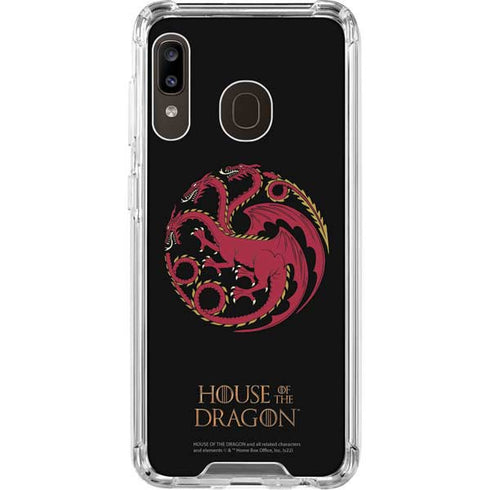 HBO House of the Dragon Red Tararyen Sigil Galaxy A30 Clear Case