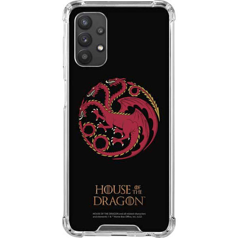 HBO House of the Dragon Red Tararyen Sigil Galaxy A32 5G Clear Case