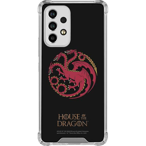 HBO House of the Dragon Red Tararyen Sigil Galaxy A33 5G Clear Case
