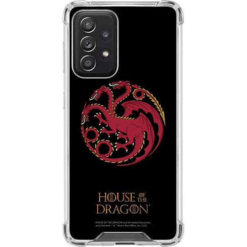 HBO House of the Dragon Red Tararyen Sigil Galaxy A52 5G Clear Case