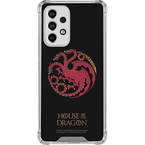 HBO House of the Dragon Red Tararyen Sigil Galaxy A53 5G Clear Case