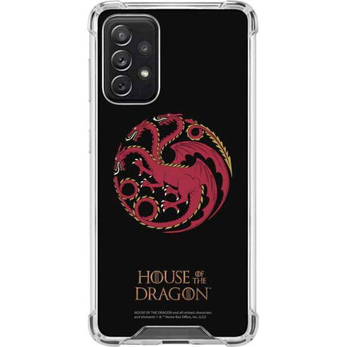 HBO House of the Dragon Red Tararyen Sigil Galaxy A72 5G Clear Case