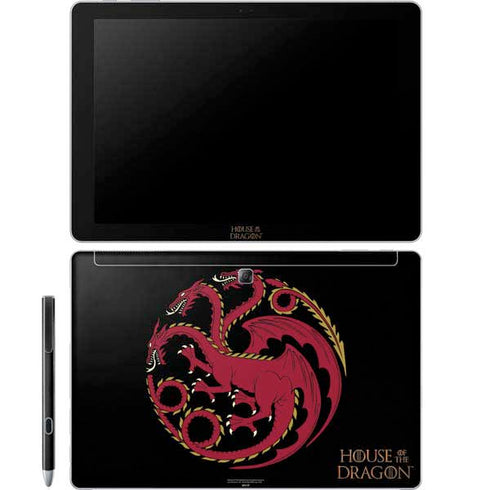HBO House of the Dragon Red Tararyen Sigil Galaxy Book 12in Skin