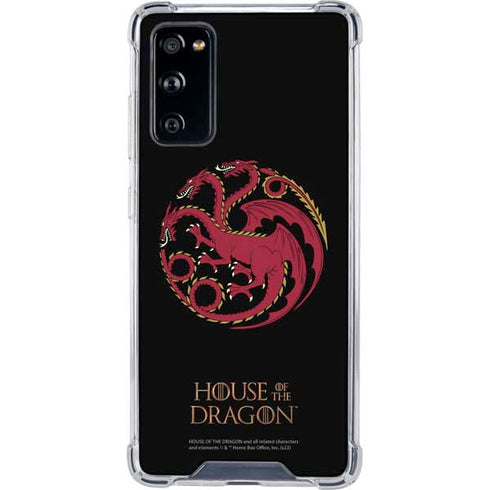 HBO House of the Dragon Red Tararyen Sigil Galaxy S20 FE Clear Case